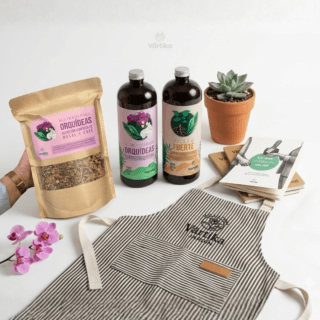 Productos para el cuidado de las plantas y las orquideas de manera exhibida por tamaño